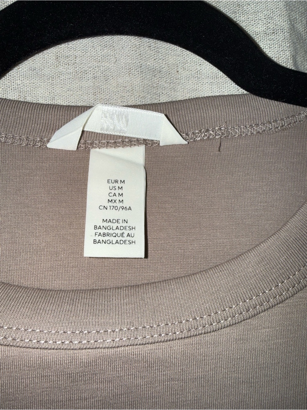 H&M Taupe Short Sleeve Tee